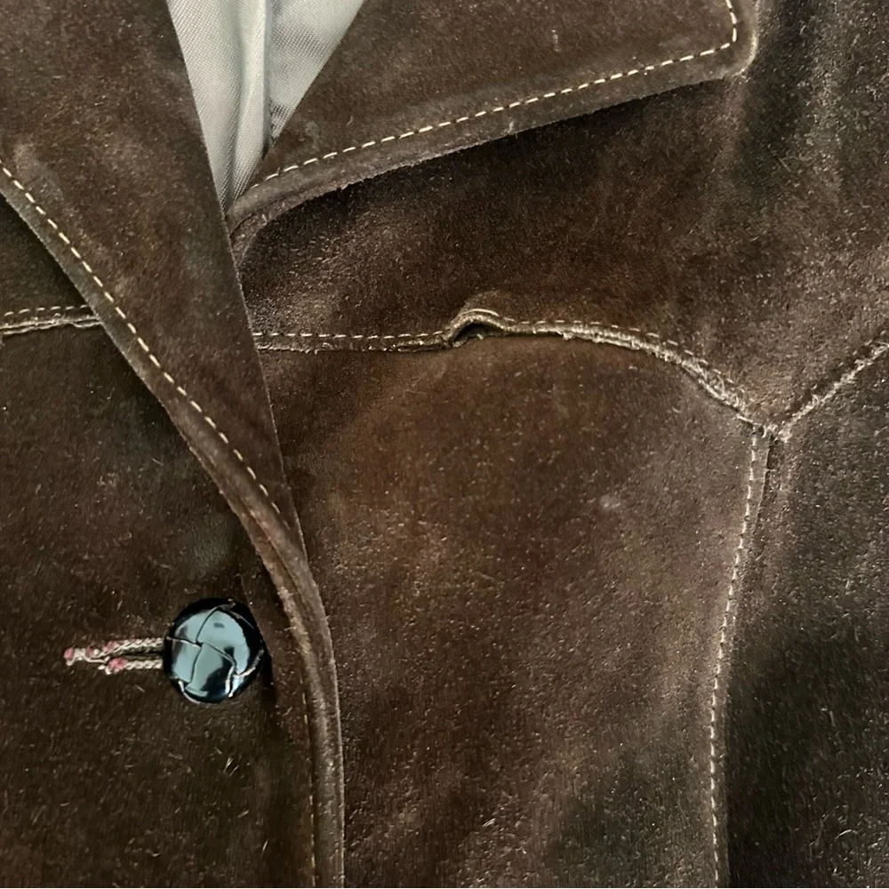 Vintage 60s Lady Californian Brown Suede Western Jacket - Picture 5 of 14